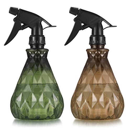 2 Pièces 500ML Vaporisateur Bouteilles Vide Rechargeable, Bouteilles Eau Plastique Vides, Flacon Pulvérisateur, Spray Bouteille pour Plantes Jardin, Nettoyage