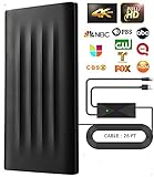 [2021 Model] Digital Amplified Outdoor Indoor Tv Antenna – Powerful Best Amplifier Signal Booster 270+ Miles Range Support 4K Full HD Smart and Older Tvs with 16ft Coaxial Cable