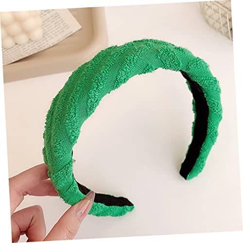 PRETYZOOM Listrada Verde Brilhante Tiaras De Basquete De Ioga Cocar De Festa Cocar Decorativo Cocar