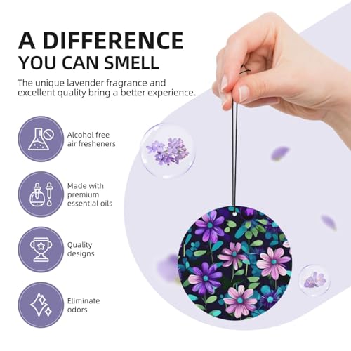 Hojas perfumadas Purple Camellia para automóvil miniatura 5