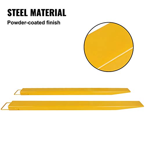 image for BestEquip Fork Extensions, 96inch Length Pallet Fork Extensions, 4.5in
