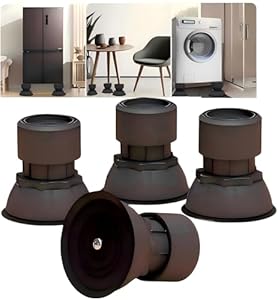 LEMAVI Universal Schwingungsdämpfer für Waschmaschinen & Trockner - anti Vibrationsdämpfer - Ersatzteile, Zubehör für Bosch, Privileg, AEG, Siemens -10-12 cm verstellbar Vibration Dämpfer Pads