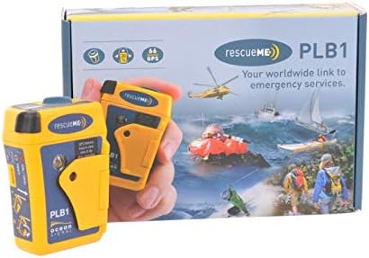 Ocean Signal PLB1 Personal Locator Beacon | GPS technology | 406 MHz distress signal | Compact & lightweight | Waterproof | Programmed for UK