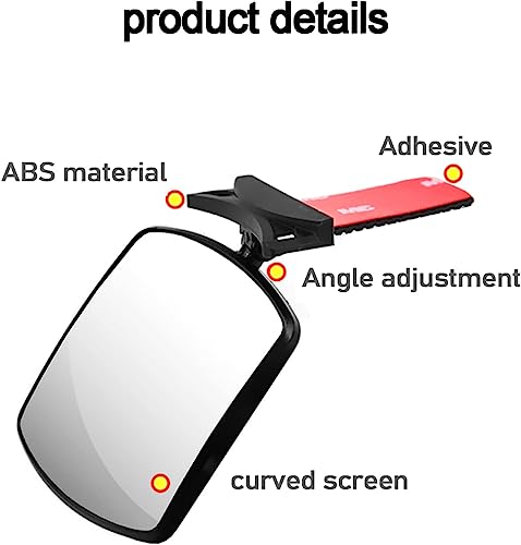 Image of Automaze Acrylic Car Baby Rear View Auxiliary Wide-angle Curved Mirror Interior Blind Spot for Baby