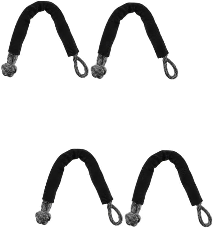 2pcs Car Soft Shackle Recovery Strap High Strength Synthetic Towing Connector for Off-Road Lightweight Floats Water Flexible Design Random