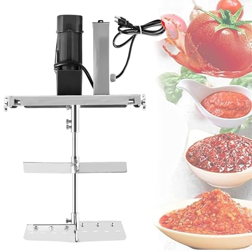 Batidora De Alimentos Eléctrica, De Acero Inoxidable, Con Eje De Mezcla De Doble Capa Y Raspador, Con Velocidad Ajustable, Para Preparar Salsas Y Condimentos En Ollas Calientes,25L