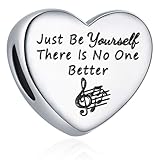 Taylor Quotes Merch - Abalorio para pulseras Pandora, diseño de corazón de Taylor, regalos para fans, Acero inoxidable, Cristales