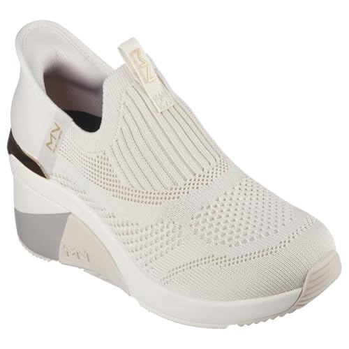 Skechers Kobiety A WEDGE CRECENT buty treningowe, Taupe Knit, 37 EU