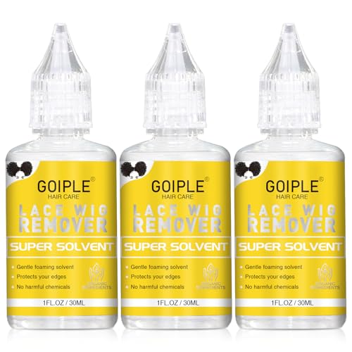 Goiple Fast Acting Tape in Extension Remover for Tape-in Hair Extensions Wig Glue Lace Adhsive and Double-Sided Extension Tapes | Hair Extensions Adhesive Remover for All Hair Tapes (3PCS)