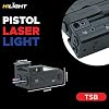 HiLight - Tactical TSB- TSBL - Circular Red & Classic Blue Laser with Rechargeable Type-C - Type USB Battery - Hard Anodized Aluminum - Handheld/Rail Mount Light & Dual Laser Class of IIIA,lt;5mW