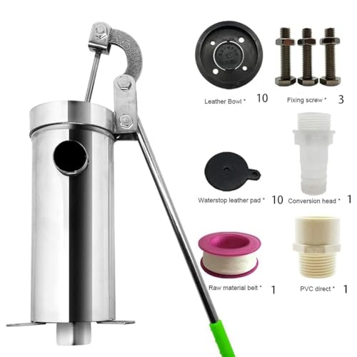 Pompe à main de jardin en fonte 32 mm pour puits et eau profonde - 6