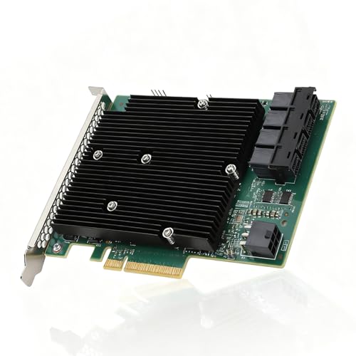 Tarjeta HBA SAS LSI 9300-16I de 16 puertos 12 Gbps PCIe para servidores Linux y SATA