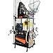 Rush Creek Creations 12 Fishing Rod Tackle Cart - 5 Minute Assembly, Black (40-0001)
