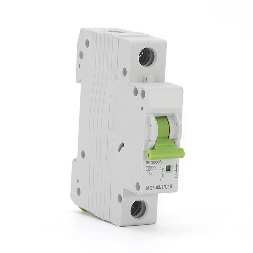 Wyłącznik automatyczny krzywa C MCB 1P 2P 1A 6A 10A 16A 20A 25A 32A 40A 50A 63A Miniaturowy wyłącznik 6KA 110V/230V 50/60HZ z certyfikatem CE (C16,2)