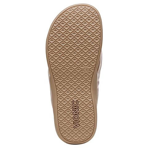 Vionic Women's Tide Melo Toe-Post Sandal- Supportive Flip Flop Slides That Includes an Orthotic Insole and Cushioned Outsole for Arch Support, Medium Width, Sizes 5-124