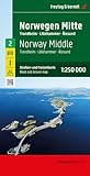 Norwegen Mitte, Straßen- und Freizeitkarte 1:250.000, freytag & berndt: Trondheim - Lillehammer - Ålesund, mit Autofähren (freytag & berndt Auto + Freizeitkarten)