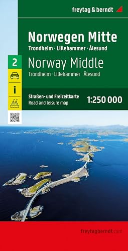 Norway center, road and leisure map 1:250,000