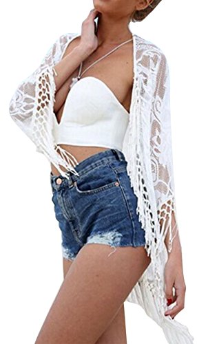 Upopby Women's Lace Beach Cover Up Swimwear Bikini Swimsuit Coverups, Cardigan3