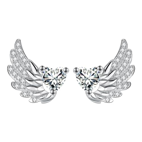 ❤Design Originale❤:Voglio spiegare le mie ali come un angelo per proteggerti. Non solo come ornamento per il lobo dell'orecchio, ma anche come bellissimo amuleto.