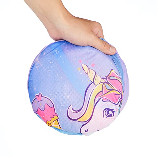 Image of Idea Nuova JoJo Siwa Bow Unicorn Believe in Your Dreams Pop Up Hamper with Durable Carry Handles, 21'' H x 13.5'' W X 13.5'' L