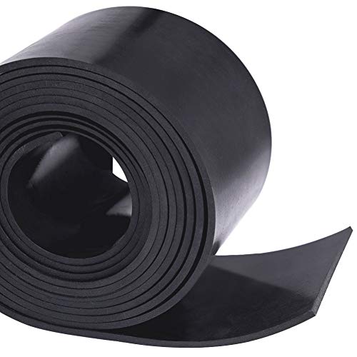 TORRAMI Neoprene Material Rubber Sheet Roll 1/8 (.125) inch T X 4 inch W X 10 Feet, DIY Gaskets for Sealing,Protection, Abrasion, Supports, Leveling, Bumpers