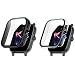 Produktbild Moorovgi Hülle Kompatibel mit Amazfit GTS 3,Allround PC Case Bumper Full Coverage Displayschutzfolie Schutzhülle Gehäuse für Amazfit GTS 3 (transparent+Schwarz)