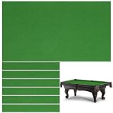 Billiard Tablecloth, 8 Ft Billiard Pool Felt Cloth with 6 Cloth Strips, for 8 Foot Indoor Billiard P
