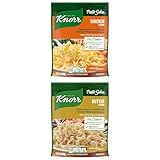 Discover Delicious Knorr Pasta Sides Bundle: Chicken Fettuccine & Butter Fettuccine - Quick, Flavorful Pasta Dishes with No Artificial Flavors or Preservatives, 4.3 oz 2ct Each