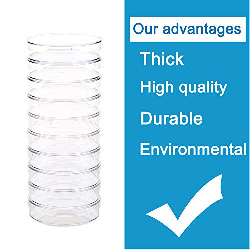 30Pack 90 X 15Mm Plastic Petri Dishes,Culture Dishes With Lids For School,Laboratories,Clear Petri Dish For Themed Party #TOP3