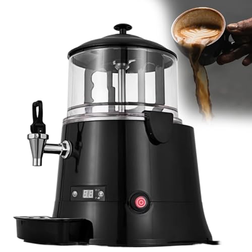 Lakenbroade Máquina de Chocolate Caliente, dispensador Comercial de Bebidas de Chocolate 5L/10 litros Máquina de Chocolate Caliente y espumador de Leche dispensador de Bebidas,10L