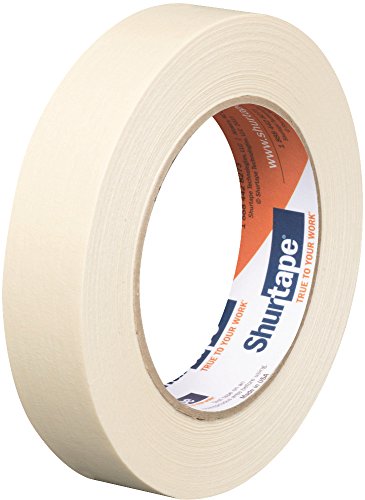 Image of Shurtape CP 83 Utility Grade, High Adhesion Masking Tape, 24mm x 55m, Natural, 1 Roll (250199)