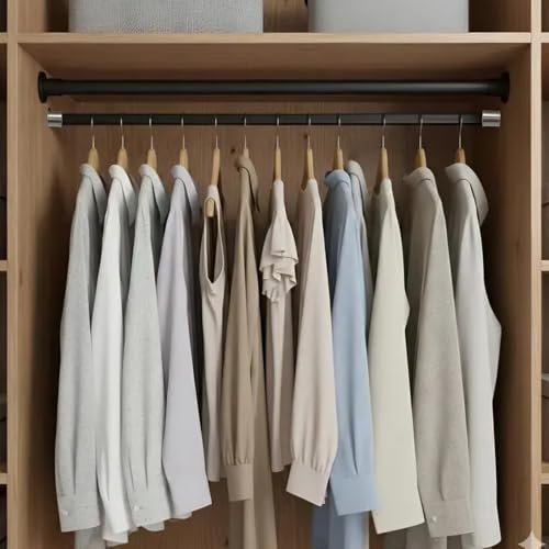 Image of 1 Inch Stainless Steel Wall to Wall Conceal Bracket Curtain Bracket Curtain Pipe Holder Parda Bracket Wardrobe Rod Bracket Rod Support Bracket Heavy Duty Rust Proof (Pack of 4)