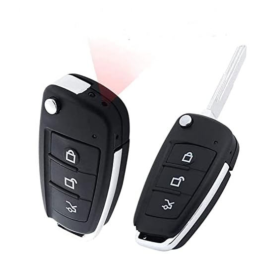 DLaingrs Car Key Small Security Camera - Mini DV HD 1080P Multifunctional Cam DVR Video Infrared Night Vision Motion Detection Portable Spy Meeting