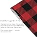 haigof bBuffalo Plaid Black and Red Check randName Door Curtain Partition Curtains Window Curtains for Home Doorways 34X56In