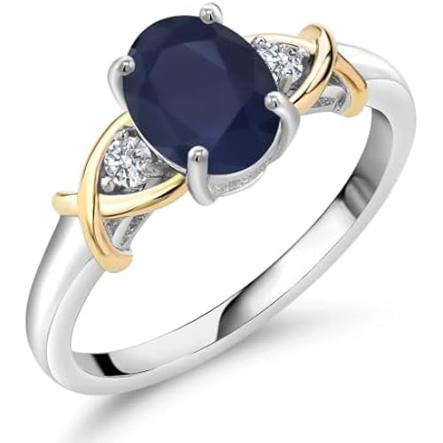 Gem Stone King 3-Stone Engagement Ring for Women