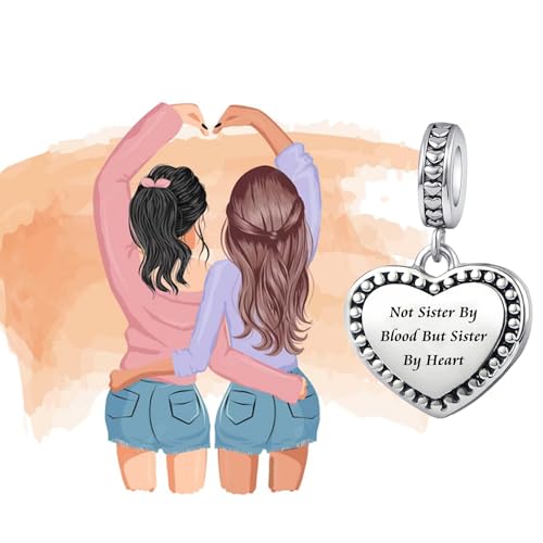 Heart Always My Sister Forever My Friend Charm Compatible With Pandora Charms Bracelets3