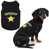 Corps : 15 en Parisien pour Animal Domestique Sheriff T-Shirt pour Chien, XL