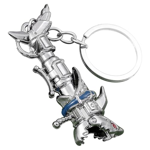 Cyberpunk Rock Cool Keychain – Anime Movie Merchandise Shark Rocket