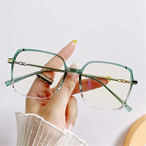 Lunettes de Lecture Anti-Bleue, Vertes Vertes carrées carrées for Femmes et Hommes Lunettes d'ordinateur (Color : Green, Size : +150) Cover