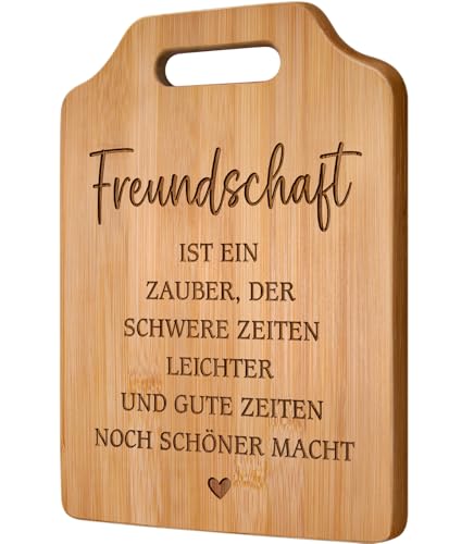 Giftasy Beste Freundin Geschenke - Graviertes Bambus Schneidebrett Best Friends Geschenke Freundschaft Geschenke Geburtstag Weihnachten Geburtstagsgeschenk Weihnachtsgeschenke