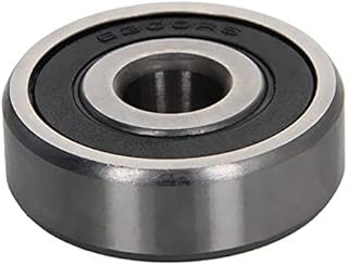 Bettomshin 1Pcs 6300-RS Bearings, Miniature Deep Groove Ball Bearings, Double Side Rubber Seal, 10x35x11(IDxODxTHK) Skateboard Bearings for Fitness Equipment Electrical Motors