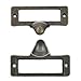 Produktbild fujiyuan 10 PCS Schublade Label Tag 54 33 mm) Büro Datei Pull Home Schrank Rahmen Griff Dateien Name Card Halter mit Schraubbefestigung