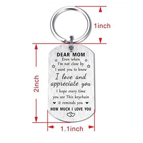 Remember I Love You Mom Keychain Gifts, Birthday Gift For Mom, Mother's Day Present From Son Daughter #TOP1