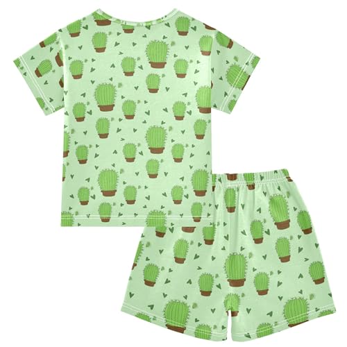 Cactus Pajama Set Pajamas Sleepwear Nightwear Loungewear Clothes Set B04046132