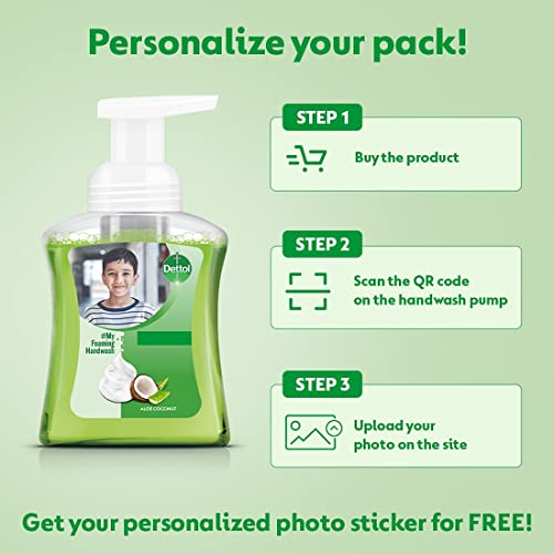 Image of Dettol Foaming Handwash Pump - Aloe Coconut (Pack of 3-250ml each) & Dettol Liquid Disinfectant for Personal Hygiene, Surface Disinfection, Floor Cleaner (Menthol Cool, 200ml, Pack of 3)