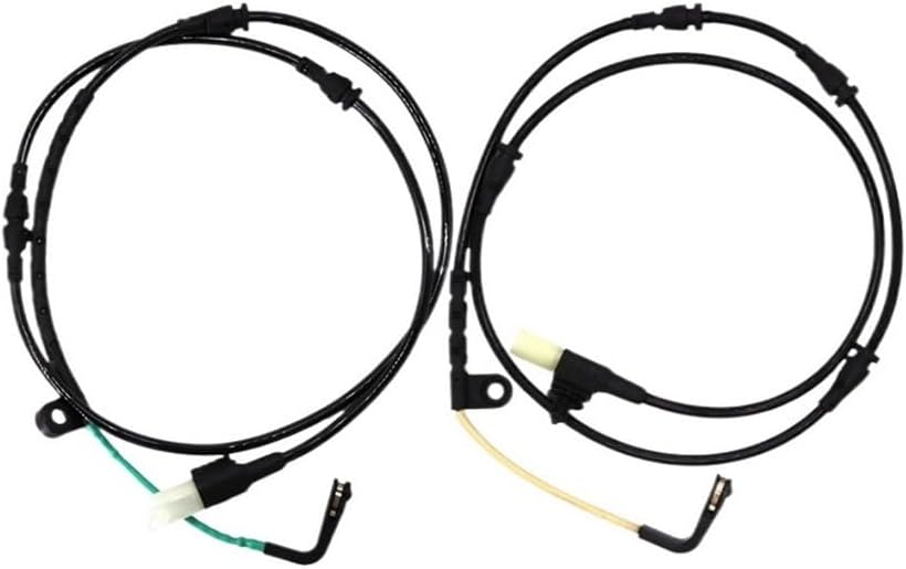 Brake Pad Sensor SEM500070 + SOE000025 Front + Rear Disc Brake Pad Wear Sensor for Discovery 3 4 L319 2004-2020 Brake Line Replacement Car Brake Brake Sensor