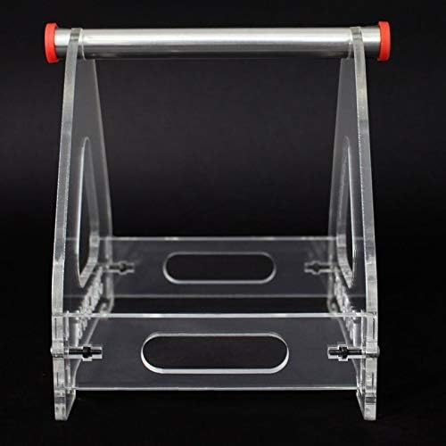 Lysee 3D Printer Parts & Accessories - Acrylic 3D Printer Filament Spool Holder 3D Print Part Tabletop Bracket for 1 Spool Used for ABS/PLA/Other 3D Printing Materials - (Color: Transparent)