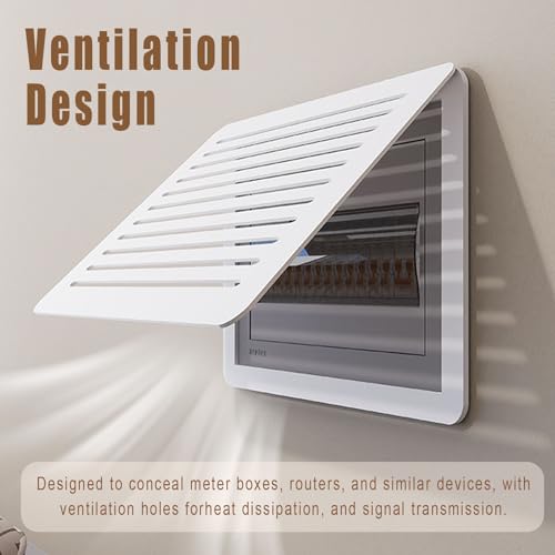Stylish Decorative Breaker Box Cover - Wall-Mounted Electric Meter Art, Breathable Fuse Cabinet, Easy Installation, Ideal Home & Office Hidden Decor