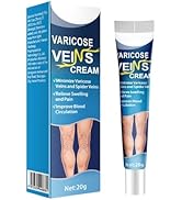 Varicose Veins Cream, Natural Ingredients, Visible Vein Minimizing Creams, Promote Smoother-Looki...
