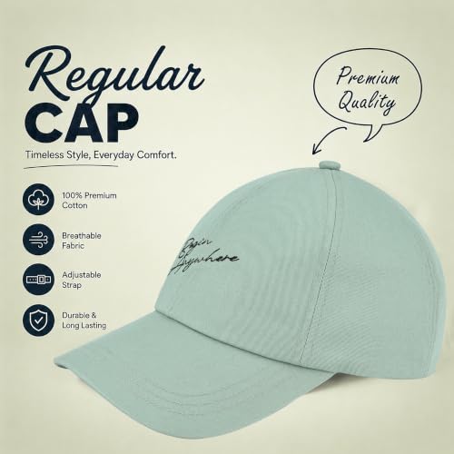 Image of Feathers Cotton Cap for Men & Women | Adjustable Baseball Unisex Caps | Breathable Outdoor Running, Gym & Travel Hat | Styles Cap for Men